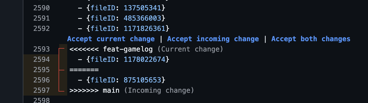 Git Conflict in Unity